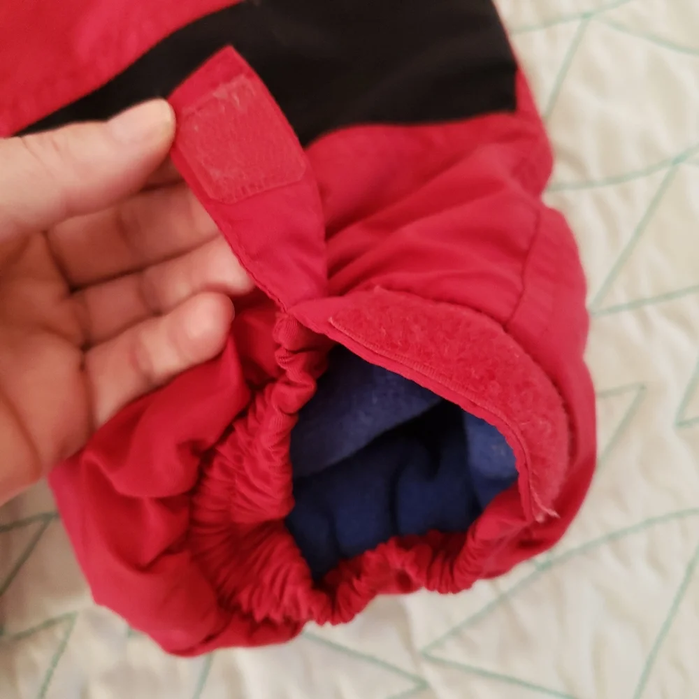 The Children's Place Red Fleece Lined Snow Bib Overalls